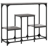 Tavolo Consolle Grigio Sonoma 89,5x28x76cm in Legno truciolato