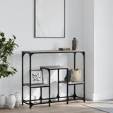 Tavolo Consolle Grigio Sonoma 89,5x28x76cm in Legno truciolato