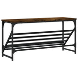 Scarpiera Rovere Fumo 90x30x45 cm in Legno truciolato