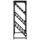 Scarpiera Nera 90x30x85 cm in Legno truciolato