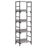 Libreria Grigio Sonoma 50x33x153 cm in Legno truciolato