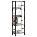 Libreria Grigio Sonoma 50x33x153 cm in Legno truciolato