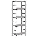Libreria Grigio Sonoma 50x33x153 cm in Legno truciolato