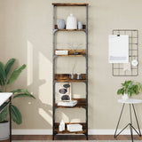 Libreria Rovere Fumo 50x33x188,5 cm in Legno truciolato