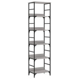 Libreria Grigio Sonoma 50x33x188,5 cm in Legno truciolato
