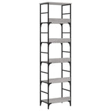 Libreria Grigio Sonoma 50x33x188,5 cm in Legno truciolato