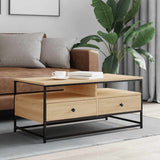 Tavolino da Salotto Rovere Sonoma 100x51x45cm Legno truciolato
