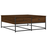 Tavolino Salotto Rovere Marrone 100x99x40 cm Legno truciolato