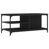 Tavolino da Salotto Nero 100x50x45 cm in Legno truciolato