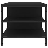 Tavolino da Salotto Nero 100x50x45 cm in Legno truciolato