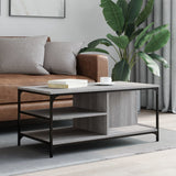 Tavolino da Salotto grigio sonoma 100x50x45cm Legno truciolato