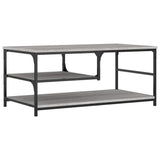 Tavolino da Salotto Grigio Sonoma 90x49x40 cm Legno truciolato