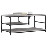 Tavolino da Salotto Grigio Sonoma 90x49x40 cm Legno truciolato