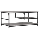 Tavolino da Salotto Grigio Sonoma 90x49x40 cm Legno truciolato