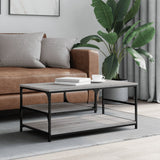 Tavolino da Salotto Grigio Sonoma 90x49x40 cm Legno truciolato