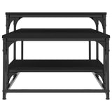 Tavolino da Salotto Nero 102x60x45 cm in Legno truciolato