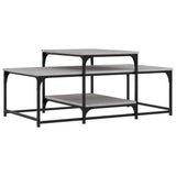 Tavolino da Salotto Grigio Sonoma 102x60x45cm Legno truciolato