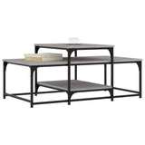 Tavolino da Salotto Grigio Sonoma 102x60x45cm Legno truciolato