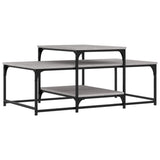 Tavolino da Salotto Grigio Sonoma 102x60x45cm Legno truciolato