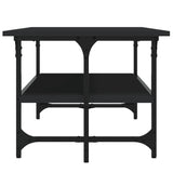 Tavolino Salotto Nero 100x50x40cm Legno truciolato