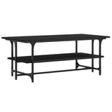 Tavolino Salotto Nero 100x50x40cm Legno truciolato
