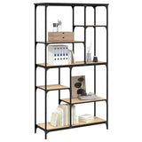 Libreria Rovere Sonoma 99x35,5x176 cm Legno truciolato Acciaio