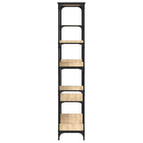Libreria Rovere Sonoma 99x35,5x176 cm Legno truciolato Acciaio