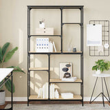 Libreria Rovere Sonoma 99x35,5x176 cm Legno truciolato Acciaio