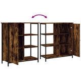 Credenza Rovere Fumo 70x30x80 cm in Legno truciolato