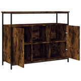 Credenza Rovere Fumo 100x35x80 cm in Legno truciolato