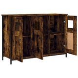 Credenza Rovere Fumo 100x35x70 cm in Legno truciolato