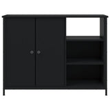 Credenza Nera 100x33x75 cm in Legno truciolato
