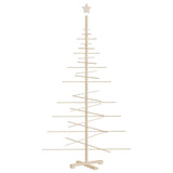 Albero di Natale Decorativo in Legno 180 cm Legno Massello Pino