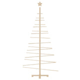 Albero di Natale Decorativo in Legno 180 cm Legno Massello Pino