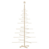 Albero di Natale Decorativo in Legno 180 cm Legno Massello Pino