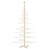 Albero di Natale Decorativo in Legno 180 cm Legno Massello Pino