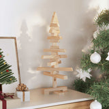 Albero di Natale in legno  naturale 60 cm Legno di pino massello