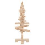 Albero di Natale in legno  naturale 60 cm Legno di pino massello