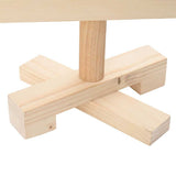 Albero di Natale Decorativo in Legno 60 cm Legno Massello Pino