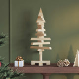 Albero di Natale in legno  naturale 60 cm Legno di pino massello