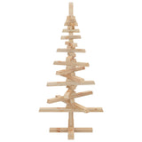 Albero di Natale Decorativo in Legno 90 cm Legno Massello Pino