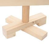 Albero di Natale Decorativo in Legno 90 cm Legno Massello Pino