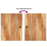 Set Mobili da Bagno 4 pz in Legno Massello di Acacia