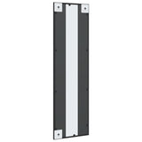 Specchio da Parete Nero 30x100 cm Rettangolare in Ferro