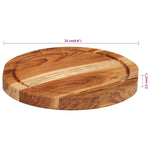 Tagliere 25x2,5 cm in Legno Massello di Acacia