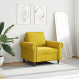 Poltrona Giallo 60 cm Velluto