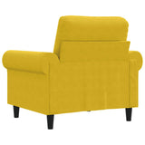 Poltrona Giallo 60 cm Velluto