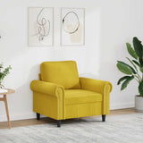 Poltrona Giallo 60 cm Velluto