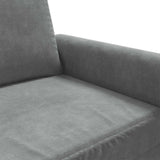 Divano a 3 Posti Grigio Scuro 180 cm in Velluto