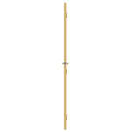 Porta Interni Sottile Oro 76x201,5cm Vetro Temperato Alluminio